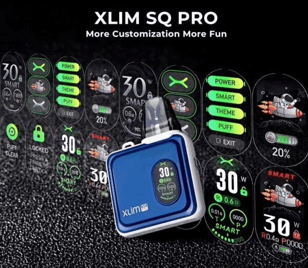 OXVA XLIM SQ PRO小蠻牛30W電子煙主機V1V2V3空倉煙彈官網:圖片 5
