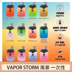 Vapor Storm風暴電子煙7500口（5%）一次性