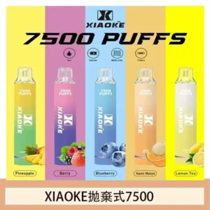17種口味|梟客一次性電子菸 XIAOKE 7500口 炫酷發光設計